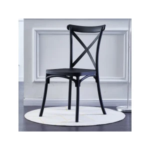 Stol ELEGANCE črn je moderen stol izdelan iz polipropilena, kateremu so dodana steklena vlakna za še večjo trdnost. Stol je namenjen tako za notrajne kot