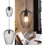 VISEČA SVETILKA EGLO NEWTOWN 3XE27, L=1100MM FI=160MM, ČRNA - slika 3