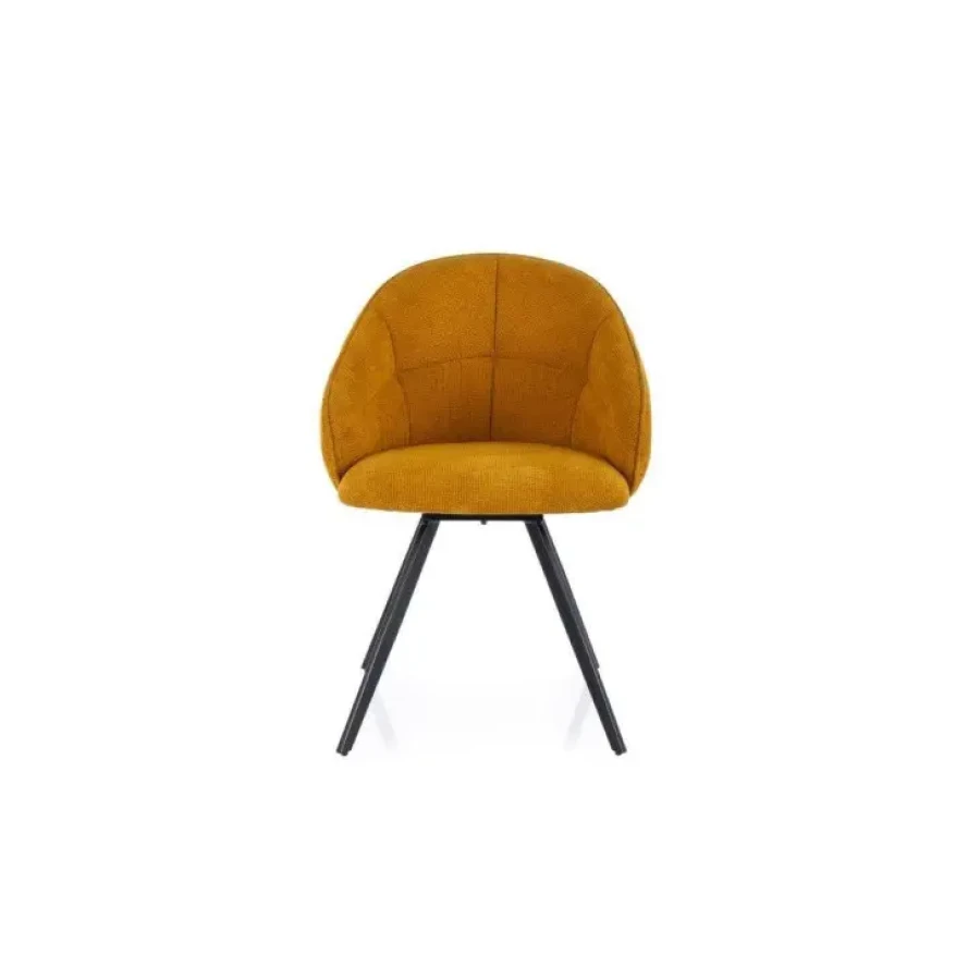 Vrtljivi stol VLADO. Stol je narejen iz blaga, na voljo je v več barvah blaga. Podnožje je narejeno iz kovine v črni mat barvi. Stol je vrtljiv za 180
