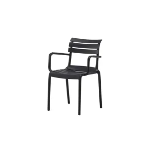 Stol RETRO črn je moderen stol izdelan iz polipropilena, kateremu so dodana steklena vlakna za še večjo trdnost. Stol je namenjen tako za zunanjo uporabo