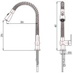 KUHINJSKA PIPA BLITZ K 325 POMIVALNO KORITO IZVLEČNA - slika 5