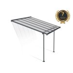 NADSTREŠEK ZA TERASO PALRAM SIERRA, SIVA/TRANSPARENT 3X3,05M - slika 3