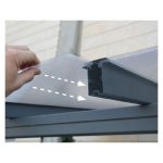 NADSTREŠEK ZA TERASO PALRAM SIERRA, SIVA/TRANSPARENT 3X3,05M - slika 8