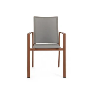 Vrtni stol KONNOR terakota je eleganten vrtni stol, ki popestri vašo okolico. Okvir stola je narejen iz aluminija, sedež in hrbet pa je narejen iz tekstila.