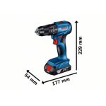 AKUMUL. UDARNI VRTALNIK BOSCH PROFESSIONAL GSB 185-LI - slika 2