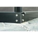 ELEMENT ZA RASTLINJAK VITAVIA JEKLENI OKVIR TEMELJ 3800 6CM. ČRNA - slika 2