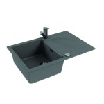 GRANITAL POMIVALNO KORITO ALVEUS CADIT 20, G81 CONCRETE 790X500 MM - slika 2