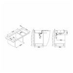 GRANITAL POMIVALNO KORITO ALVEUS GALAPAGOS 30, G11 ARCTIC 770X430 MM - slika 4