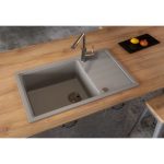 GRANITAL POMIVALNO KORITO ALVEUS INTERMEZZO 130 CONCRETE G81 780X480 MM - slika 2