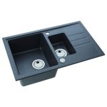 GRANITAL POMIVALNO KORITO ALVEUS INTERMEZZO 70, CARBON-G91 780X480 MM - slika 2