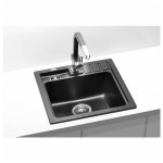 GRANITAL POMIVALNO KORITO ALVEUS NIAGARA 20, G91 CARBON 465X465 MM - slika 2