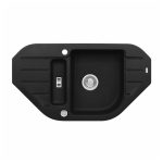 GRANITAL POMIVALNO KORITO ALVEUS NIAGARA 60, G91 CARBON 900X500 MM