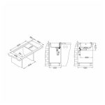 GRANITAL POMIVALNO KORITO ALVEUS ROCK 30, G55 BEIGE 595X475 MM - slika 4