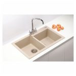 GRANITAL POMIVALNO KORITO ALVEUS ROCK 90, G22 TERRA 780X480 MM - slika 2