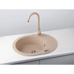 GRANITAL POMIVALNO KORITO ALVEUS ROLL 40, G55 BEIGE 595X475 MM - slika 3