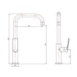 KUHINJSKA PIPA BLITZ K 207W POMIVALNO KORITO BELA - slika 2
