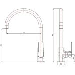 KUHINJSKA PIPA BLITZ K 2110 POMIVALNO KORITO - slika 4