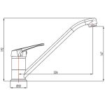KUHINJSKA PIPA BLITZ K 9605 POMIVALNO KORITO - slika 2