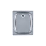 NERJAVNO POMIVALNO KORITO ALVEUS BASIC 80, LEINEN 860X435 MM