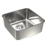 NERJAVNO POMIVALNO KORITO ALVEUS LUNO 30, SATIN 400X400 MM - slika 2