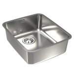 NERJAVNO POMIVALNO KORITO ALVEUS LUNO 40, SATIN 480X400 MM - slika 2