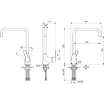 PIPA KUHINJSKA IDEAL STANDARD IDEALSTREAM - slika 2