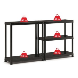 PVC REGAL KETER 90X40X182CM 5 POLIC OBREMENITEV DO 55 KG/POL.