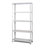 REGAL AR SHELVING 180X90X40 CM, 5 POLIC 100 KG/POLICO, SIV - slika 2