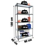 REGAL SIMONRACK SIMONCLICK 5/400 ANTRACIT/BELA - slika 2