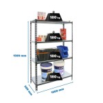 REGAL SIMONRACK SIMONCLICK PLUS 4/300 1500 ANTRACIT/BELA - slika 2