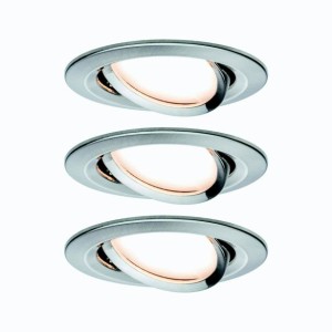 VGRADNI LED REFLEKTOR RL NOVA COIN 3X6.5W 3SDIM OKROG. BRUŠ.JEKLO/ALU GIB