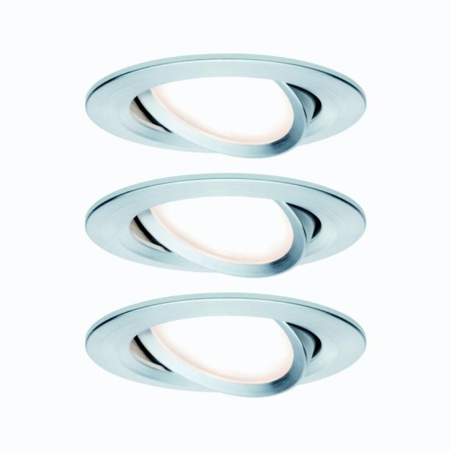 VGRADNI LED REFLEKTOR RL NOVA COIN 3X6.5W 3SDIM OKROGLA, ALU TU/ALU, GIB