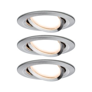 VGRADNI LED REFLEKTOR RL NOVA COIN 3X6.5W GIB. OKROGLA, BRUŠ.JEKLO/ALU