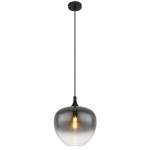 VISEČA SVETILKA MAXY 1XE27 ČRNA / DIMLJENO STEKLO - slika 2