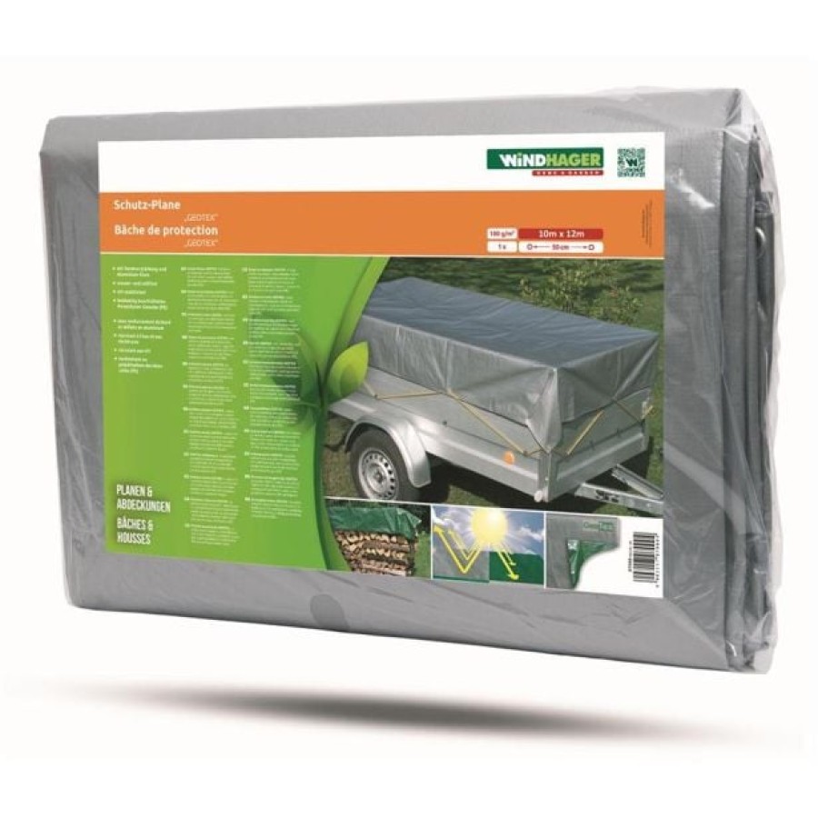 ZAŠČITNA PONJAVA WINDHAGER ZAŠČITNA PONJAVA 10X12M TARPAULIN 180G/M2 SREBRNA