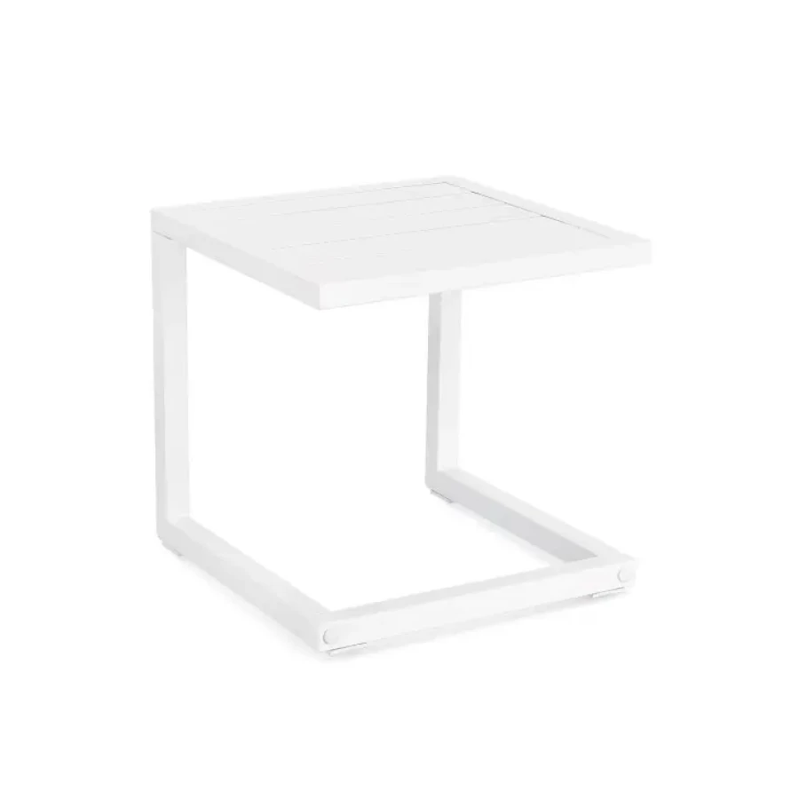 Vrtna mizica HILDE 40X40 LD30 bela je narejena iz aluminija in je prašno barvana (poliester). Material: - Aluminij Barva: - Bela Dimenzije: širina: 40cm