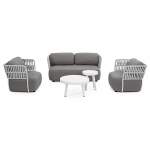 Vrtna mizica SPYRO D71 QS20 bela je prašno prevajana (poliester) ter aluminij. Material: - Poliester - Alumnij Barva: - Bela Dimenzije: širina: Ø71cm