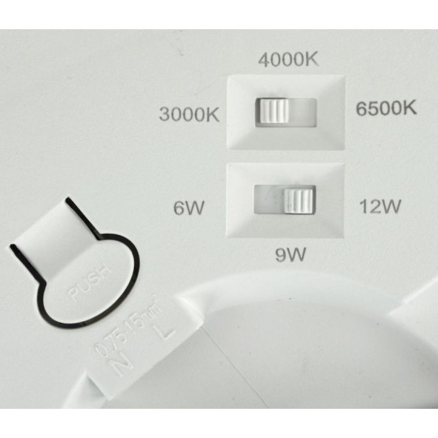 LED PANEL E2 12W CCT MULTIWATT OKROGLI ČRN NADG./VGRAD. - slika 5