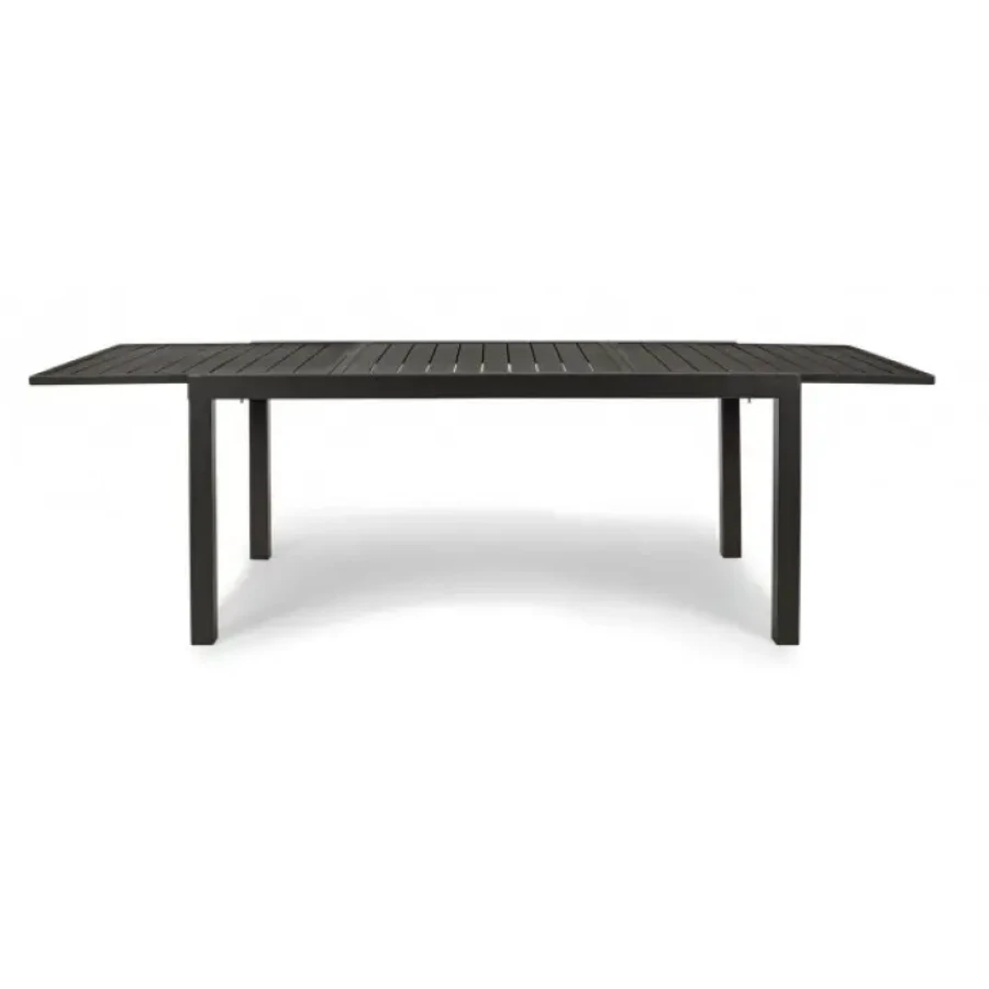 Raztegljiva vrtna miza HILDE 160-240X90LH32 antracit je narejena iz aluminija, prašno barvana (poliester). Material: - Aluminij Barve: - Antracit Dimenzije: