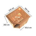 FINSKA SAVNA KARIBU SIIRIN 6+ 9KW GRELEC BIO KOTNI VHOD+STREŠ.VENEC - slika 6