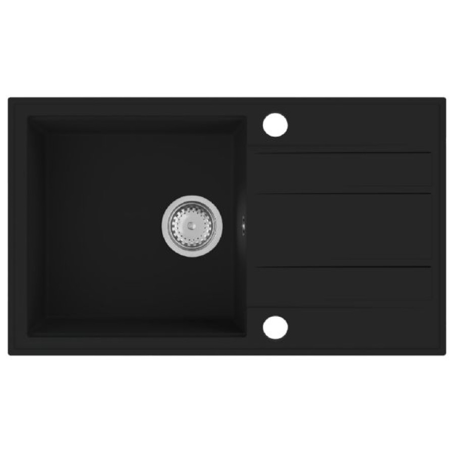 GRANITAL POMIVALNO KORITO SINK SOLUTION NATURA 40 PLUS ČRN