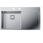 NERJAVNO POMIVALNO KORITO SINK SOLUTION MONACO LEVI SET Z ARMATURO - slika 2