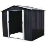 KOVINSKA VRTNA HIŠKA PERGART DRESDEN II 86 SIVA S226 X G162 X V206 CM - slika 2