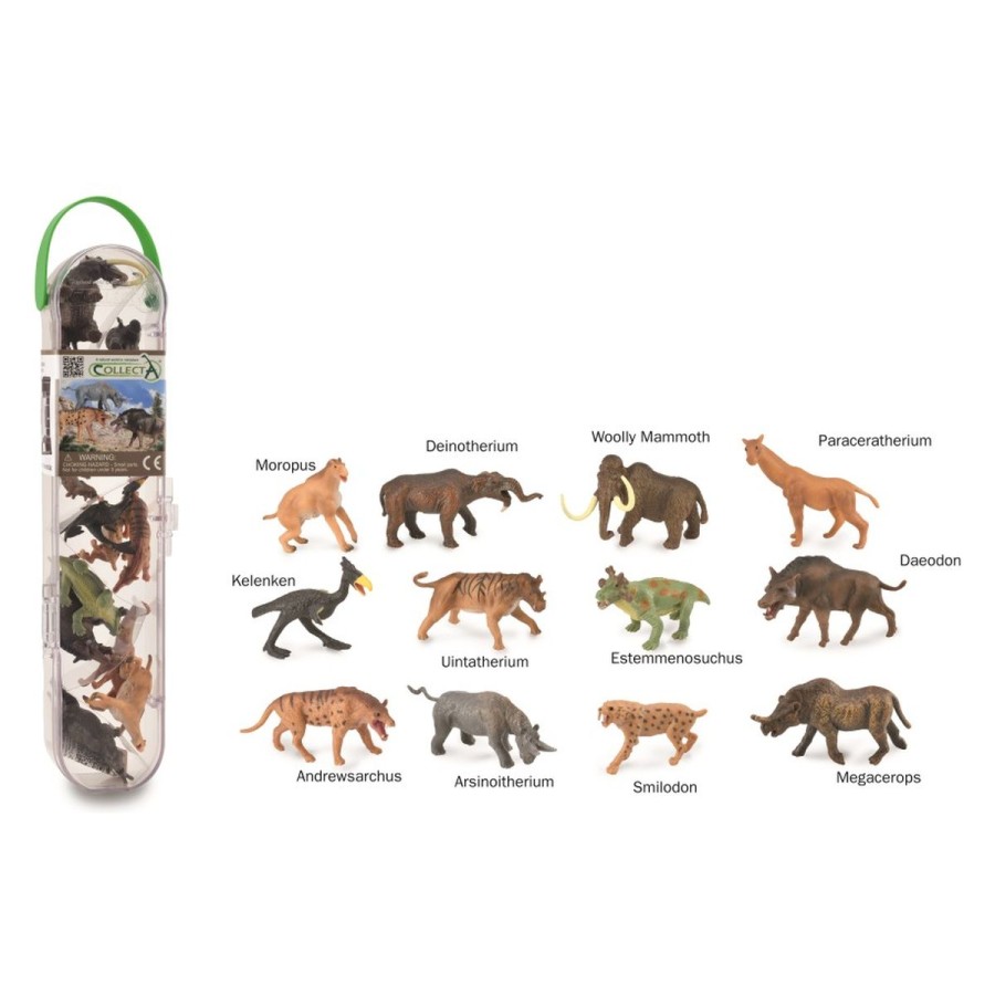 Collecta set mini prazgodovinskih živali vsebuje 12 mini figuric živali. Natančno izdelane figurice so do najmanjše podrobnosti enake pravim živalim. Figurice živali so pakirane v priročni škatlici