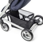 a hkrati luksuzen voziček z odličnim naslonjalom in popolnoma prilagodljivo oporo za noge.