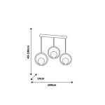 VISEČA SVETILKA MILAGRO BOSTON 3XE14 MLP5594 - slika 3