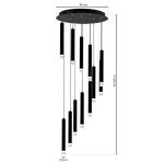 VISEČA SVETILKA MILAGRO CARBON 12W LED ML6161 - slika 5