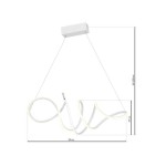 VISEČA SVETILKA MILAGRO LOCA BELA 56W LED ML5491 - slika 6