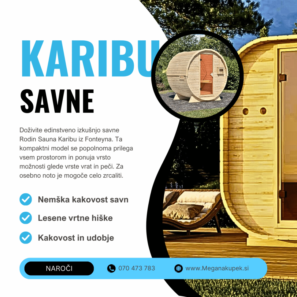 KARIBU lesene vrtne hiške