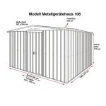 KOVINSKA VRTNA HIŠKA GLOBEL DREAM 108 ZELENA Š296 X G238 X V203 CM - slika 4